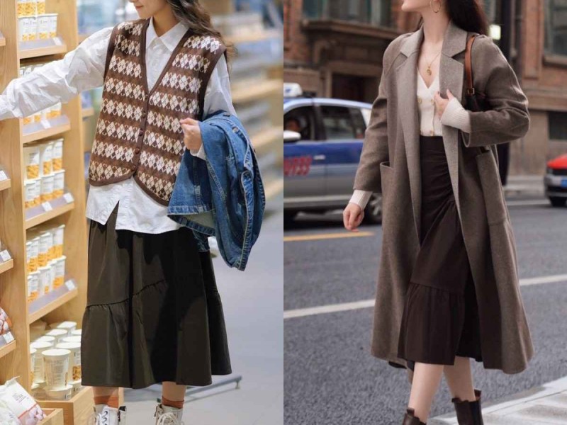 马丁靴配裙子穿搭攻略：今春爆火穿法，又美又飒，减龄又时髦