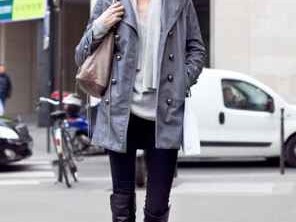 皮衣配裤子全攻略 穿出飒爽高级感