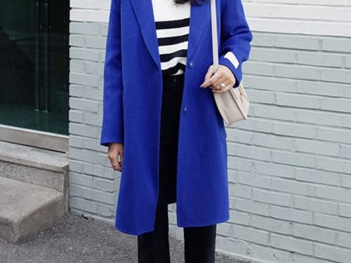 蓝色毛衣搭配外套全攻略让你穿出时髦范儿